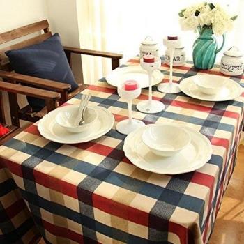 foerteng Classic diseño de impresión algodón mantel rectangular mesa de comedor, decoración del hogar muchos tamaños, 330D, 140cm*140cm