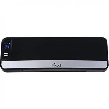 Termoventilador PTC Niklas Split Elegante Negro 2000W con Control Remoto