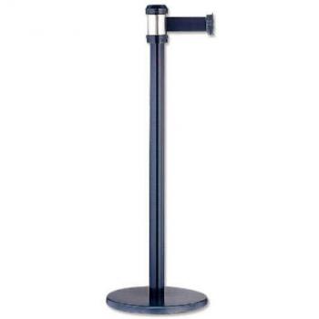 POESSA Pack 2 Postes Separador metalico Negro con Cordon Negro 2 Metros 322128