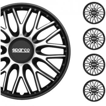 Tapacubos Goodyear Roma Negro Plateado 16 (Set de 4)