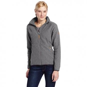FjallRaven Women's Stina Fleece Jacket with Zipper in Dark Grey