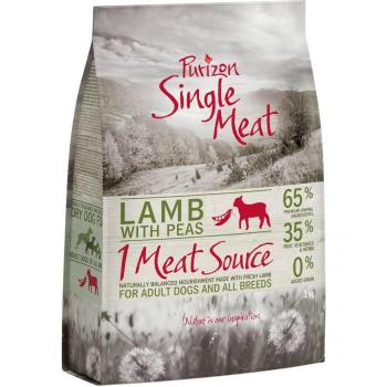 Purizon Single Meat Adult Lamb & Peas Grain-Free Dog Food - 4 kg Pack (4 x 1 kg)