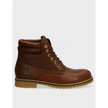 Botín Coronel Tapiocca C2316-13 para Hombre, Talla 44, Color Cuero, Material Piel, con Cordones e Impermeables
