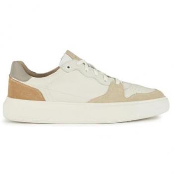 Geox Deiven Men's Low Top Sneakers in Beige/White