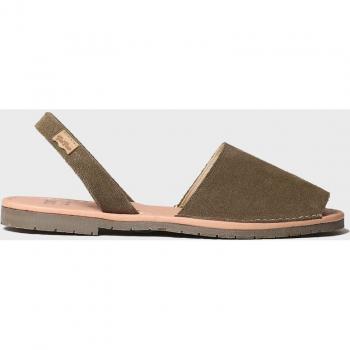 Sandalias de hombre de serraje y suela de goma