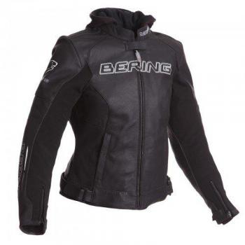 Bering Moto Chaquetas Lady Switch, Negro/Blanco, tamaño 42 