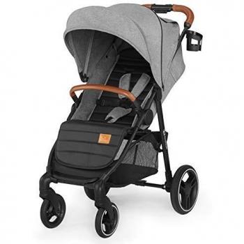 kk Kinderkraft Silla de Paseo GRANDE LX, Impermeable, Plegable, Hasta 3 Años, Gris