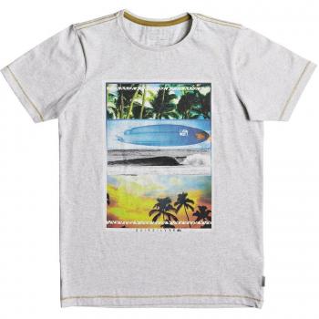Quiksilver Heather Place To Be Camiseta, Niños, White, XL/16