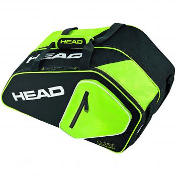 Head Core Combi Bolsa Pádel, Unisex Adulto, Negro/Amarillo, Talla Única