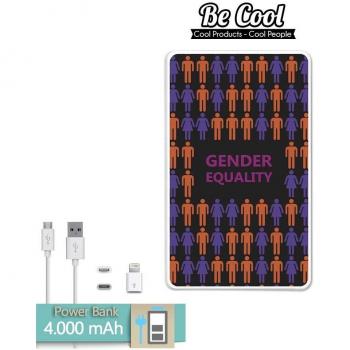 Becool® - Batería Externa Power Bank 4000 mah + Gratis 1 cable USB-MicroUsb