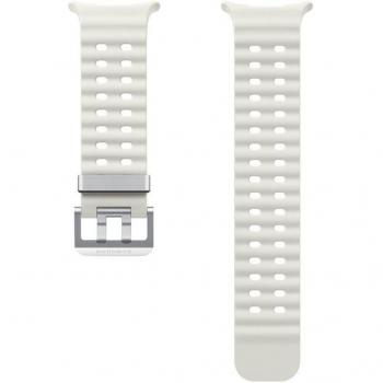 Correa deportiva crema Samsung para Galaxy Watch Ultra - Correa blanca de silicona, compatible con Galaxy Watch Ultra, diseño resistente al agua y sudor, ajuste cómodo y seguro, ideal para actividades deportivas