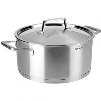 LACOR Foodie Cacerola con Tapa, Acero Inoxidable, Gris, 26 cm