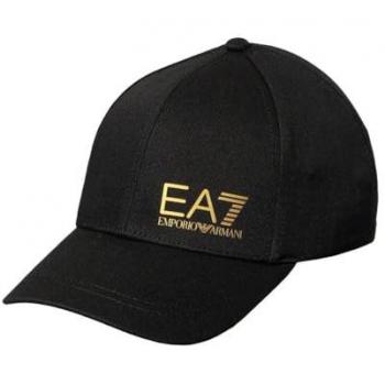 EA7 Unisex Pure Black Baseball Cap - Medium