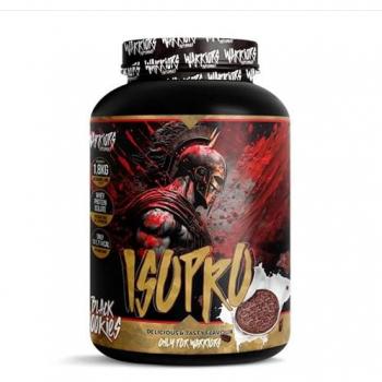 Proteína Isolada Warriors ISO PRO sabor Oreo 1.8 kg - proteína en polvo con 84% de proteína aislada, ideal para fitness y ganancia muscular