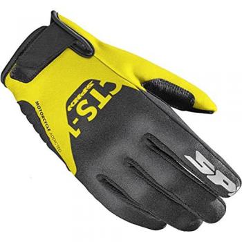Guantes de motocicleta SPIDI CTS-1 K3 amarillo fluor, negro y amarillo, talla S