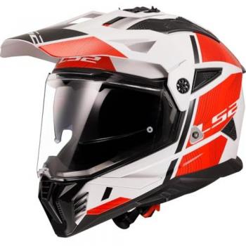 LS2 Casco Integral MX702 Pioneer II Hill Blanco-Rojo