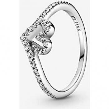 Anillo Pandora Corazón Deseo Brillante 199302C01-52 plata