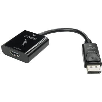 LINDY 41068 DisplayPort 1.2 to HDMI 2.0 18G Active Converter