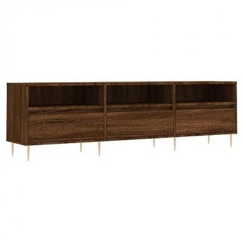 Mueble de TV madera contrachapada roble marrón 150x30x44,5 cm