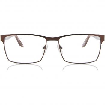 Gafas Anti-Azules Rectángulo Montuta Completa Metálico Marrón Armazones para Hombre - SmartBuy Collection