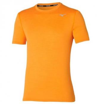 Camiseta de fitness Mizuno Impulse Core Tee Hombre Rosa Melocotón