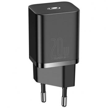 Cargador Rápido Baseus Super Si USB-C 20W 1C Negro