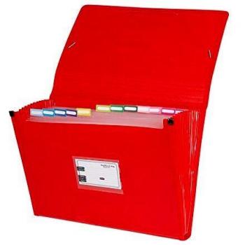 Grafoplás 02963051－Carpeta organizadora, tamaño folio, color rojo