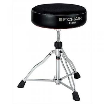 TAMA HT430BC 1st Chair Standard Cloth-Top Round Rider Drum Throne, Black