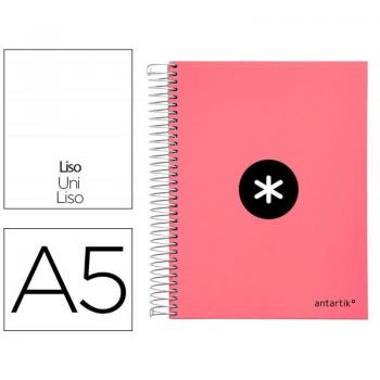 Cuaderno Espiral Antartik A5 120h Forrado Coral