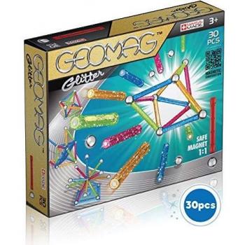 Juego de Construcción Magnética Geomag Glitter - 30 Piezas Multicolor