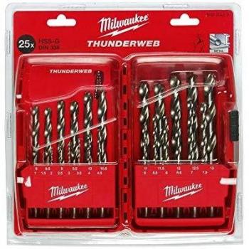 Milwaukee Conjunto de brocas HSS-G thunderweb-25pc