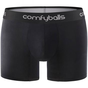 Comfyballs Hombre Rendimiento de Largo Tipo bóxer – Negro/Negro, tamaño 2 X L/38 – 40