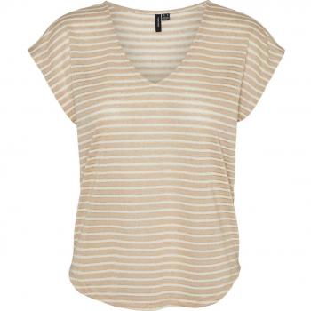 Camiseta Vero Moda VMGATJA S/S V-NECK T-SHIRT JRS BTQ