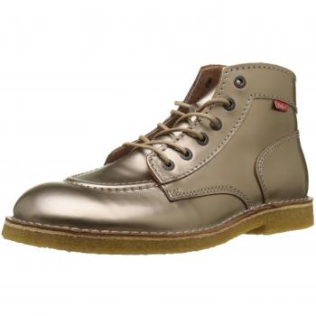 Kickers - Botas de Otra Piel Unisex Infantil, Marrón