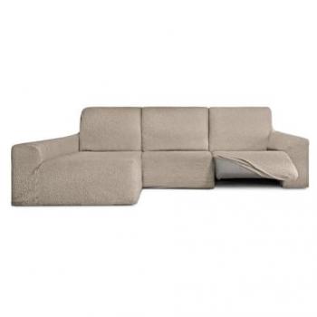 Funda para chaise longue de brazo largo izquierdo Eysa ROC Marrón Glacé 180 x 120 x 360 cm