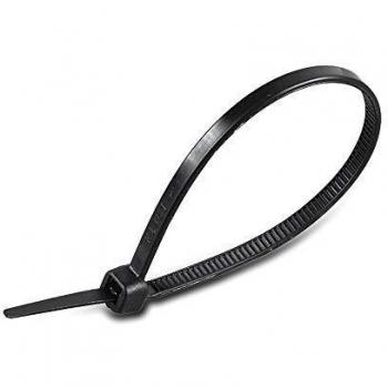 Bridas de Plástico Negras 4.8 x 200mm (100 unidades) Nylon-66
