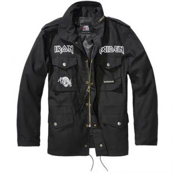 Chaqueta de Hombre Brandit Irm M65 Negra - 100% Poliéster, Iron Maiden, Talla XL