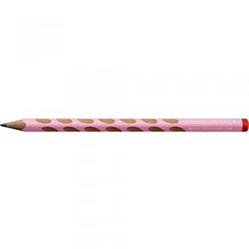 Lápiz de grafito STABILO EASYgraph ergonómico para diestros, pastel rosa, dureza HB