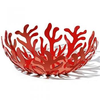 Frutero Mediterráneo de Acero Color Rojo Ø 29 cm
