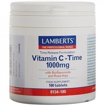 Vitamina C 1000 con Bioflavonas y Escaramujo 180 comprimidos de Lamberts