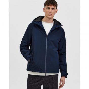 Abrigo de hombre acolchado con capucha Selected