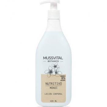 Mussvital Botanics Loción Corporal Monoï 400ml - Loción corporal hidratante con extracto de Monoï, formulación ligera, textura no grasa, ideal para pieles secas, enriquecida con ingredientes naturales, env
