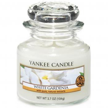 Yankee Candle 1230626E - 104 g Blanco Gardenia Vela en jarra pequeña color Blanco