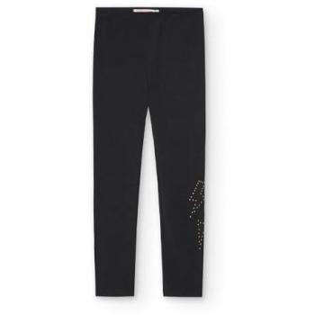 Leggings elásticos de niña Boboli con cintura elástica y detalle en pernera - bci AW24459053