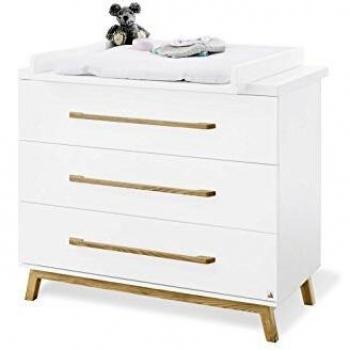 Cómoda cambiador Riva amplia blanca