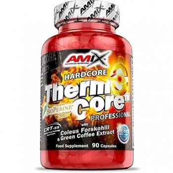 AMIX - Quemador de Grasa - Thermocore - 90 Cápsulas - Complemento que Ayuda a Adelgazar - Complemento Alimenticio con Cafeína - Componentes Naturales - Reduce el Apetito - Fat Burner