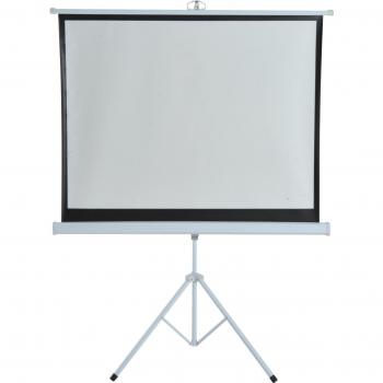 Pantalla de Proyector 100 Pulgadas 4:3 Plegable con Trípode y Altura Ajustable para Cine en Casa