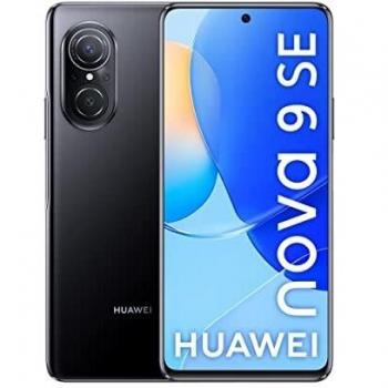 HUAWEI Nova 9 SE Smartphone con Pantalla de 6.78 HUAWEI FullView Display, fotografía de 108 MP de Alta Resolución, Carga rápida de 66W HUAWEI Supercharge, Marcos ultrafinos de 1.05 mm, Negro