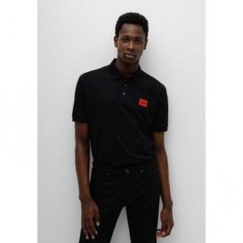 HUGO Polo para Hombre Dereso, Slim Fit, Piqué, Manga Corta con Tapeta de Botones y Logotipo en Etiqueta Roja, Algodón