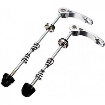 BEETEST 1 juego de bicicleta de la bici de montaña de carretera MTB bicicleta eje rueda eje delantero trasero eje pinchos rápido Clip perno palanca accesorios 145mm / 185mm Negro